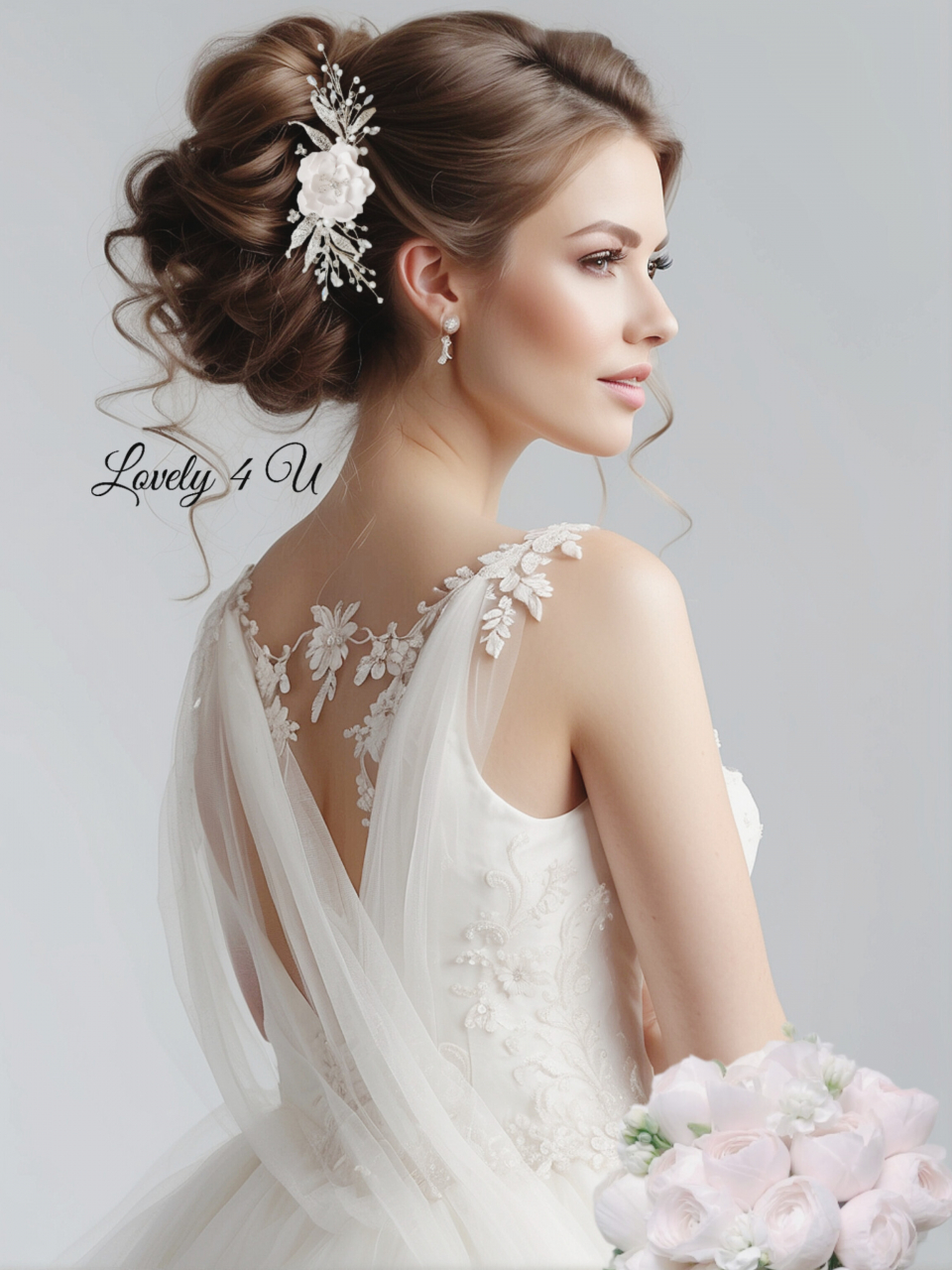 Diadema cu flori, peony accesorii, bijuterii cu flori bujori, tiara cu flori, pieptan voal mireasa cu flori, accesorii lovely 4 u , accesorii 2024, agrafa par mireasa, accesorii par nunta, accesoriu de par lateral, bijuterii argint, bijuterii cristale, bijuterii mireasa, accesorii mireasa, accesorii mireasa, accesorii pentru par, [3]