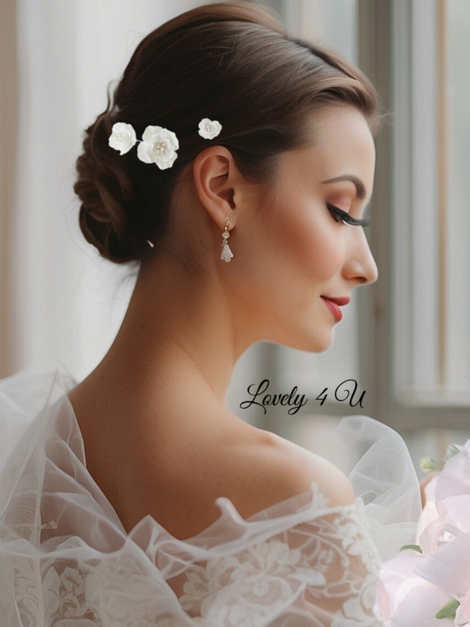 agrafa par mireasa cu perle, agrafa par mireasa cu flori, pin coc mireasa, set agrafe pentru mirese, ormamente per mireasa, perle, accesorii de par handmade, accesorii lovely 4 u ,  diadema mireasa cu flori, pieptan mic mireasa cu flori, pieptan cu bujori, pieptan voal mireasa, accesorii lovely 4 u, diadema si cercei mireasa, set accesorii mireasa, set diadema si cercei mireasa, set diadema bratara si cercei mireasa, accesorii de par mireasa, ornament par mireasa, decoratiuni de par pentru mirese, [8]