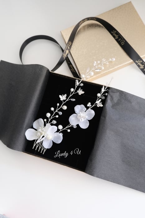 PIEPTAN MIREASA, DIADEMA MIREASA, ACCESORIU PAR MIREASA, ACCESORII DE PAR MIRESE, ACCESORII NUNTA, ACCESORII CU PERLE, DIADEMA CU PERLE, PIEPTAN VOAL MIREASA, BIJUTERII PAR MIREASA, CORONITA, TIARA [2]