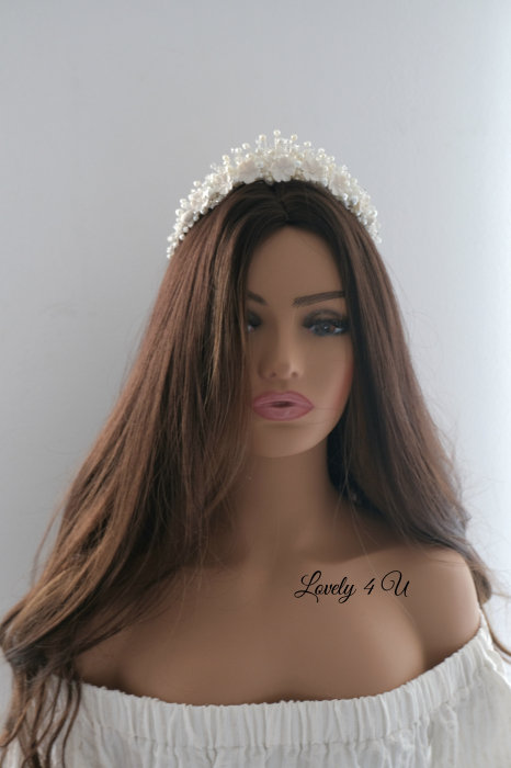 tiara cu flori mireasa, tiara flori mici, TIARA MIREASA, CORONITA MIREASA CU FLORI, CORONITA MIREASA CU PERLE, TIARA MIREASA HANDMADE, SET ACCESORII MIREASA, SET BIJUTERII MIREASA, CORONITA SI CERCEI MIREASA, SET DIADEMA SI CERCEI MIREASA, ACCESORII PER MIREASA, TIARA [34]