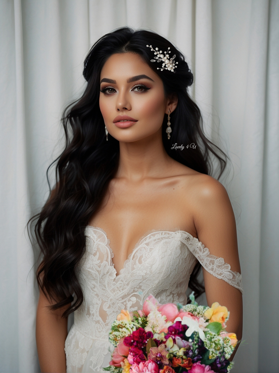 pieptene cu perle,  accesoriu mic cu perle, diadema mireasa, perle, pieptene,  accesorii personalizate, accesorii LOVELY 4 U, bijuterii mireasa, agrafa coc mireasa, accesoriu mic pentru mirese [5]