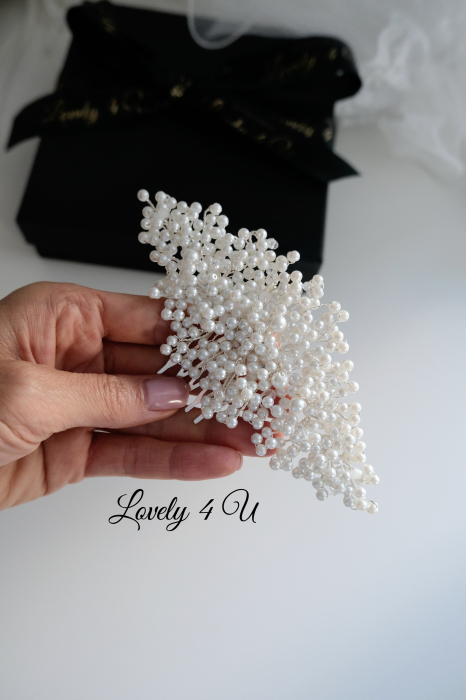 MARIA - Agrafa mireasa cu perle albe [14]