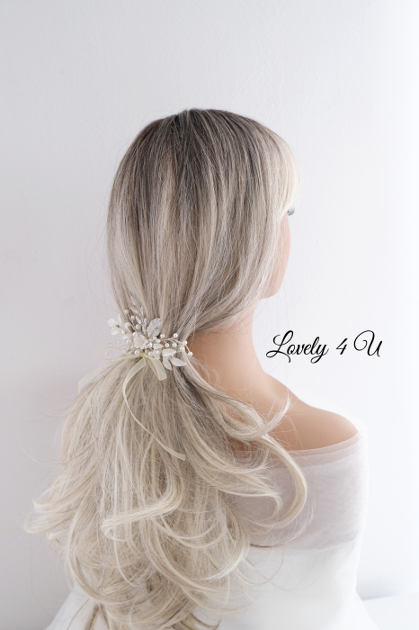 Accesorii Lovely 4 U, Accesorii de păr nuntă, diadema mică mireasa, pieptan cu frunze, pieptan cu flori mireasa, diadema cu frunze [16]