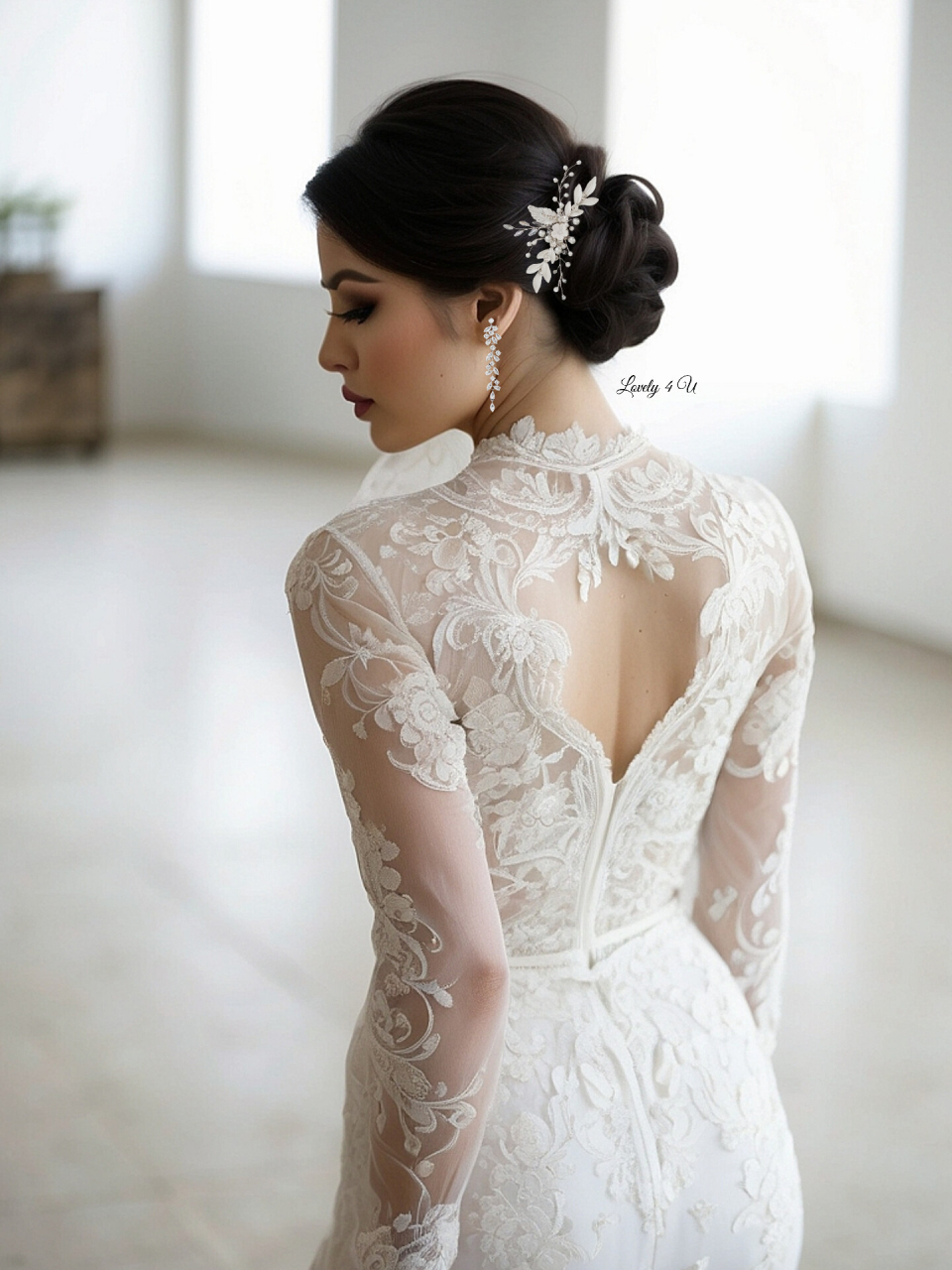 Accesorii Lovely 4 U, Accesorii de păr nuntă, diadema mică mireasa, pieptan cu frunze, pieptan cu flori mireasa, diadema cu frunze [5]