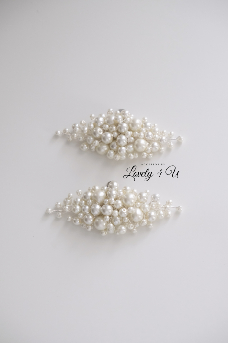 BIJUTERII PANTOFI MIREASA, ACCESORII MIREASA  CU PERLE, ACCESORII LOVELY 4 U, CLIPSURI CU PERLE , ACCESORII PENTRU PANTOFI, CLIPSURI PENTRU PANTOFI MIREASA, BIJUTERII MIREASA CU PERLE [10]