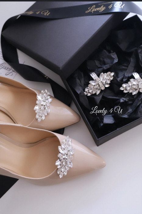 Accesorii pentru pantofi, Clipsuri detașabile, Clipsuri pantofi mireasa, Bijuterii pantofi, Accesorii detașabile pentru pantofi, Accesorii cu clips, Accesorii Lovely 4 U [6]