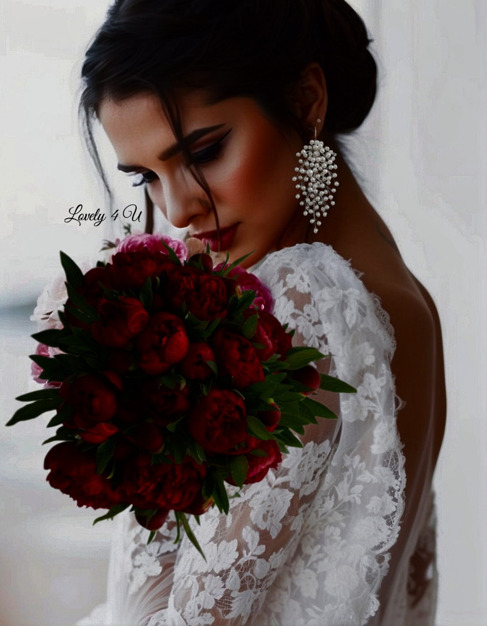 CERCEI MIREASA CU PERLE ALBE, CERCEI MIREASA, CERCEI  CU PERLE, BIJUTERII MIREASA CU PERLE ALBE, CERCEI MIREASA ARGINT, CERCEI ARGINT, CERCEI LOVELY 4 U, ACCESORII LOVELY 4 U, ACCESORII NUNTA, MIREASA [8]