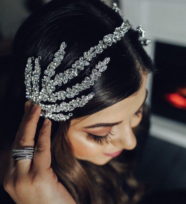 Coroniță dubla mireasă, coronita cu Swarovski, coronita mireasă, tiară mireasa, diadema mireasa, coronita cu Swarovski, coronita de lux mireasă, Diadema de lux mireasă, accesorii Lovely 4 U, TIA [6]