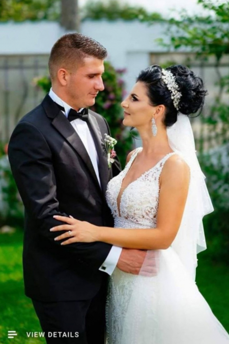 Accesoriu handmade in Romania SABINA - Diadema  mireasa cu perle si cristale - Accesoriu de lux placat cu argint [20]
