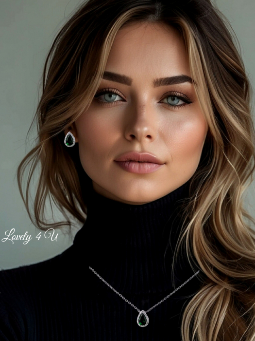 SET AUR , BIJUTERII AUR, SET ARGINTIU, CERCEI MICI , PIETRE ZIRCONIU, BIJUTERII ZIRCONIU, CUBIC ZIRCONIU, ACCESORII LOVELY 4 U, ACCESORII MIREASA, BIJUTERII MIREASA, BIJUTERII ARGINTII, CERCEI  RODIU, cercei picatura, lantisor cu pandativ, bijuterii mireasa cu zirconiu, bijuterii eveniment, accesorii nunta, accesorii nasa, accesorii si bijuterii cununie [8]