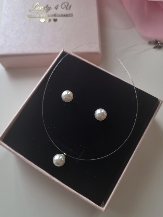 SET CERCEI SI COLIER MIREASA, SET MIREASA, COLIER SWAROVSKI, COLIER fir transparent mireasa cu perla, Choker, Colier transparent Swarovski, Bijuterii mireasa, Cercei mici cu perle Swarovski, CERCEI, set bijuterii mireasa, set accesorii mireasa, set cu perle elegant, set swarovski, colier la baza gatului, lantisor transparent, cercei minimalisti cu perle [8]
