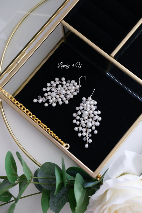 CERCEI MIREASA CU PERLE ALBE, CERCEI MIREASA, CERCEI  CU PERLE, BIJUTERII MIREASA CU PERLE ALBE, CERCEI MIREASA ARGINT, CERCEI ARGINT, CERCEI LOVELY 4 U, ACCESORII LOVELY 4 U, ACCESORII NUNTA, MIREASA [3]