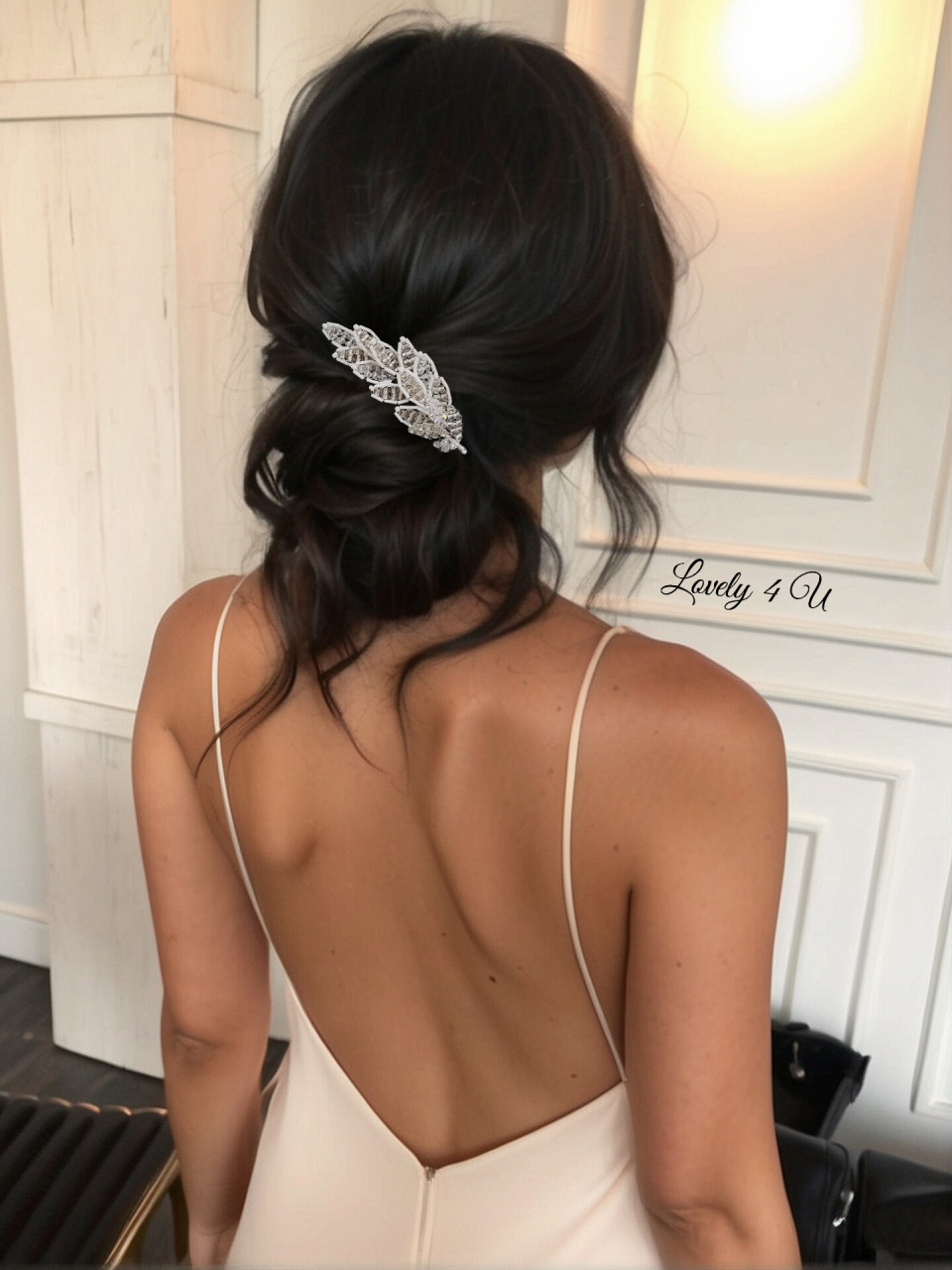 set agrafe coc mireasa, set agrafe pentru mirese, set accesorii nunta, pin coc cu frunze, piepteni si pini mireasa, accesoriu lateral cu funze, decoratiuni par mireasa, accesoriu mireasa, accesoriu par cu cristale, argintiu, frunze, bucuresti, cluj, diadema mireasa,diadema  frunze, iasi, pieptene mireasa, tiara, Timisoara [4]
