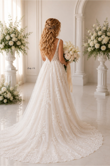 TANITA - BENTITA MIREASA HANDMADE - accesoriu elegant eveniment cu  perle, cristale și fir metalic inoxidabil placat cu argint925 [8]