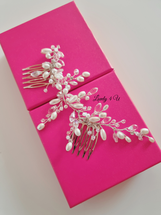 VALENTINA - accesoriu pentru mirese cu perle si cristale [12]