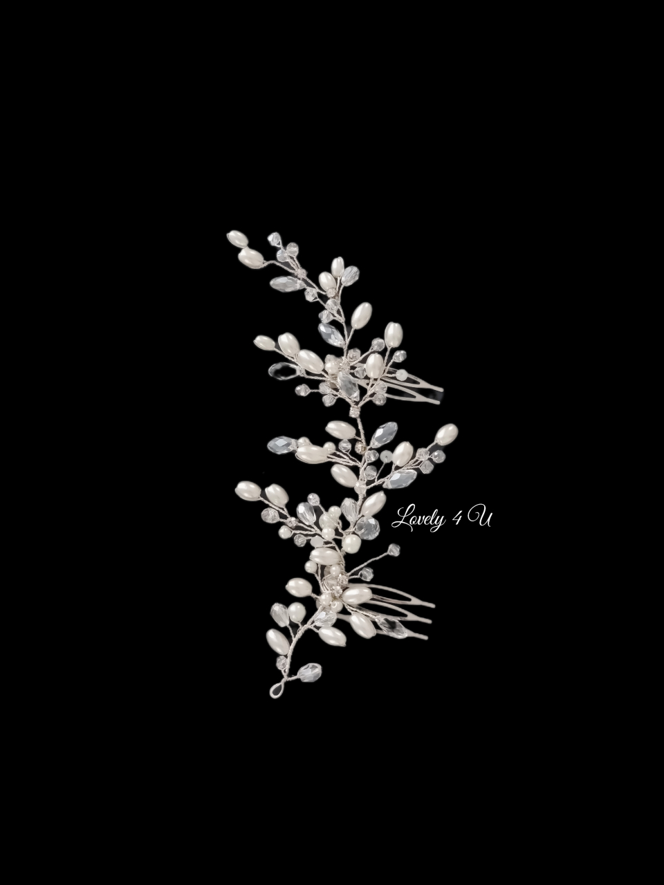 VALENTINA - accesoriu pentru mirese cu perle si cristale [5]