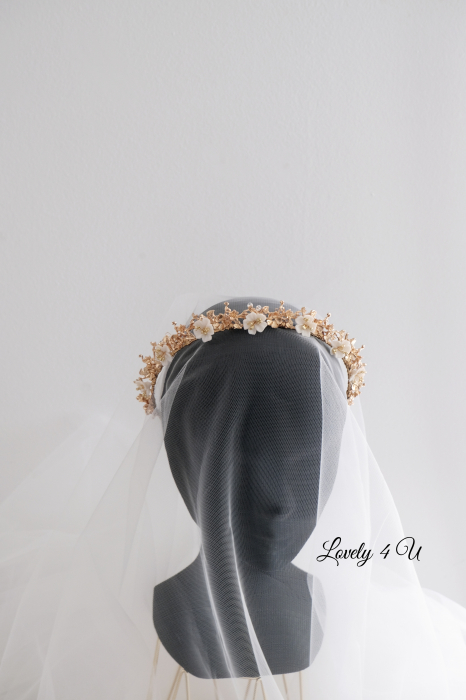 coronita mireasa swarovski, coronita mireasa cu flori, tiara swarovski, tiara de lux, diadema swarovski, accesoriu auriu mireasa, accesoriu pentru par, coronita aurie, coronita mireasa, diadema mireasa, tiara cu frunze aurii, TIARA MIREASA, tiara nunta, accesorii LOVELY 4 U, Coroniță dubla mireasă, coronita cu Swarovski, coronita mireasă, tiară mireasa, diadema mireasa, [12]