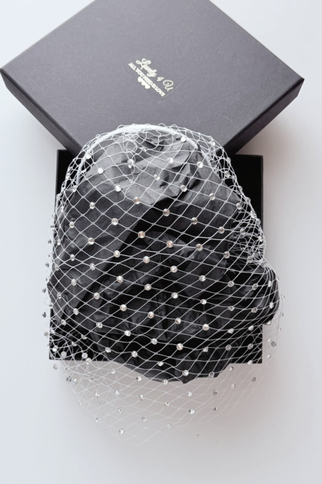 Voaletă Mireasă ÉTOILE CRYSTAL Handmade – Voaletă Couture cu Cristale și Eleganță Luxury | LOVELY 4 U [6]