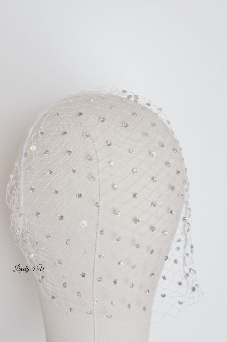 Voaletă Mireasă ÉTOILE CRYSTAL Handmade – Voaletă Couture cu Cristale și Eleganță Luxury | LOVELY 4 U [10]