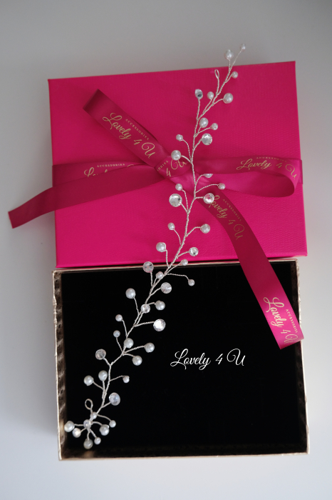 Bentiță cu cristale, Diadema cu cristale, accesorii Lovely 4 U BENTITA MIREASA, DIADEMA FLEXIBILA MIREASA, ACCESORII PAR MIREASA, BENTITA  CU CRISTALE MIREASA, ACCESORII DE PAR MIREASA, CORONITA MIREASA, CORONITA FLEXIBILA MIREASA [13]