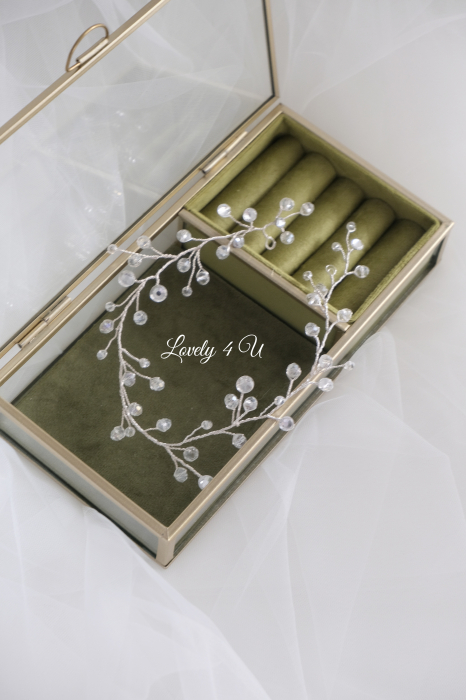 Bentiță cu cristale, Diadema cu cristale, accesorii Lovely 4 U BENTITA MIREASA, DIADEMA FLEXIBILA MIREASA, ACCESORII PAR MIREASA, BENTITA  CU CRISTALE MIREASA, ACCESORII DE PAR MIREASA, CORONITA MIREASA, CORONITA FLEXIBILA MIREASA [4]