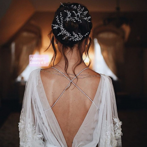 ACCESORIU LUNG MIREASA, GHIRLANDA MIREASA, ACCESORII LUNGI MIRESE, BIJUTERII PAR MIRESE, ACCESORII LOVELY 4 U, DIADEMA MIREASA, CORONITA MIREASA, TIARA MIREASA, ACCESORIU LUNG CU PERLE, ACCESORII2023 [5]