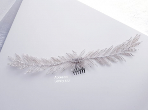 ACCESORII LOVELy 4 U, DIADEMA MIREASA CU FRUNZE, MIREASA BOEMA, ACCESORII BOEME, ACCESORII BOHO, CORONITA MIREASA, DIADEMA MIREASA, ACCESORII LUNGI MIREASA, BIJUTERII, MIREASA 2023, ACCESORII 2023, [3]