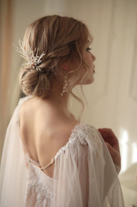 ACCESORII LOVELY 4 U, AGRAFE PAR MIREASA,  ACCESORII DE PAR CU PENE, BIJUTERII MIREASA CU PENE ,  AGRAFA DE PAR CU PENE [1]
