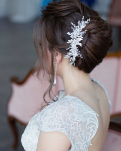 Chyntya - Accesoriu elegant cu perle, pietricele, cristale și frunzulițe [5]