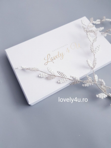ACCESORII PAR MIRESE - ACCESORIU LUNG, DIADEMA MIREASA, BENTITA MIREASA, ACCESORII CU FRUNZE, BIJUTERII CU FUNZE [6]