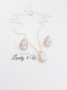 SET AUR GOLD, BIJUTERII AUR GALBEN, GLOD, SET GOLD, CERCEI MICI AURII, PIETRE ZIRCONIU, BIJUTERII ZIRCONIU, CUBIC ZIRCONIU, ACCESORII LOVELY 4 U, ACCESORII MIREASA, BIJUTERII MIREASA, BIJUTERII AURII [5]