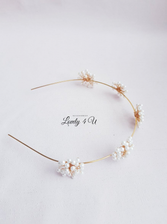 DIADEMA PAPADIE, ACCESORII PAR PAPADIE, BIJUTERII PAPADIE, AGRAFA DE PAR MIREASA, TIARA MIREASA, ACCESORII MINUMALISTE, CORONITA MIREASA, ACCESORII LOVELY 4 U, BIJUTERII NUNTA, CORDELUTA MIREASA,TIARA [5]