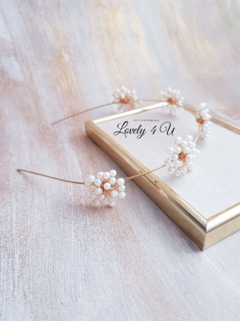 DIADEMA PAPADIE, ACCESORII PAR PAPADIE, BIJUTERII PAPADIE, AGRAFA DE PAR MIREASA, TIARA MIREASA, ACCESORII MINUMALISTE, CORONITA MIREASA, ACCESORII LOVELY 4 U, BIJUTERII NUNTA, CORDELUTA MIREASA,TIARA [4]