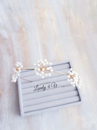 DIADEMA PAPADIE, ACCESORII PAR PAPADIE, BIJUTERII PAPADIE, AGRAFA DE PAR MIREASA, TIARA MIREASA, ACCESORII MINUMALISTE, CORONITA MIREASA, ACCESORII LOVELY 4 U, BIJUTERII NUNTA, CORDELUTA MIREASA,TIARA [7]