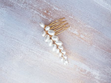 TANIA - Agrafă cu perle alungite [4]