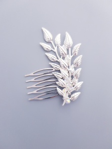 ALBERTINE- Accesoriu cu frunze argintate si cristale SWAROVSKI [1]