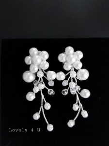 CERCEI IRINA WHITE - Cercei cu perle albe [0]