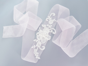 Accesorii Lovely 4 u, Accesorii talie mireasa, , Esarfa roz pentru dezgatit, Accesorii roz mireasa dezgatit, Esarfe roz mireasa, Esarfa dezgatitul miresei, Bentita mireasa, Coronita mireasa,Tiara, ROZ [4]