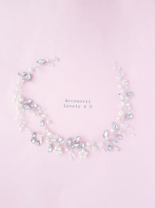 bentita mireasa cu perle, bijuterii de per mireasa , accesorii cu perle, diadema mireasa, accesorii 2023 [7]