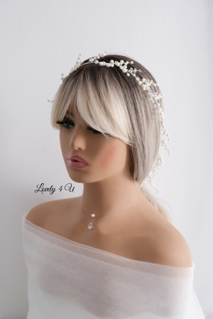 ACCESORIU LUNG MIREASA, GHIRLANDA MIREASA, ACCESORII LUNGI MIRESE, BIJUTERII PAR MIRESE, ACCESORII LOVELY 4 U, DIADEMA MIREASA, CORONITA MIREASA, TIARA MIREASA, ACCESORIU LUNG CU PERLE, ACCESORII2023 [13]