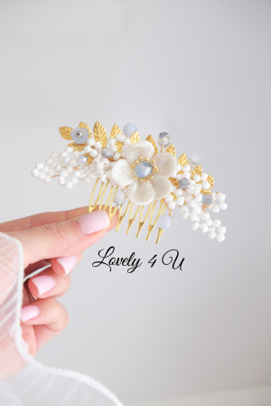 Accesorii Lovely 4 U, accesorii de par pentru mirese, bijuterii mireasa, Accesorii cu perle, ACCESORII MIREASA CU PERLE, ACCESORII MIREASA, DIADEMA MIREASA, TIARĂ MIREASĂ, CORONIȚĂ MIREASĂ, TIARA, ACCESORII MIREASA CU FRUNZE, BIJUTERII CU FRUNZE AURII, FRUNZE AURII, PERLE, FLORI, ACCESORII CU FLORI NUNTA,, BIJUTERII CU FLORI [5]