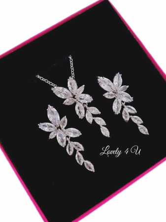 CERCEI - set bijuterii mireasa, accesorii mireasa, set accesorii nunta, CERCEI RODIU,SET BIJUTERII MIREASA, ACCESORII LOVELY 4 U, BIJUTERII ZIRCONIU, PANDANT ZIRCONIU, LANTISOR MIREASA, CERCEI LUNGI MIREASA, SET MIREASA, ACCESORII DE NUNTA, ZIRCONIA AAA, BIJUTERII ARGINTI