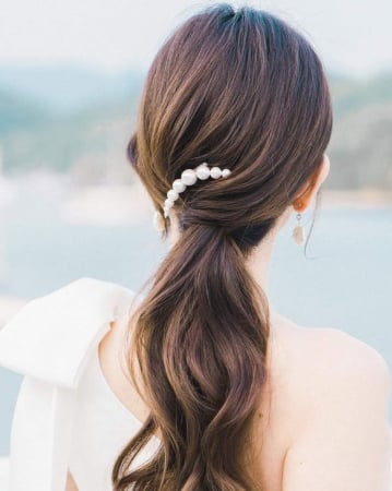 ACCESORII CU BUGET SUB 150 LEI - LUNA  - Agrafa cu perle