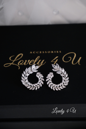 Cercei mireasa, Bijuterii mireasa, CERCEI LOVELY 4 U, CERCEI ELEGANTI,CERCEI PREMIUM, CERCEI zirconiu, CERCEI DE LUX, CERCEI NUNTA, NUNTA 2024, ACCESORII NUNTA, ACCESORII LOVELY 4U, BIJUTERI ,  set mireasa, set nunta, seturi handmade mireasa, Cercei mireasa, Bijuterii mireasa, cercei lungi mireasa, cercei argintii mireasa, set diadema si cercei mireasa, cercei nasa [7]