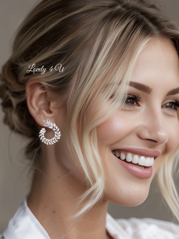 CERCEI - Cercei mireasa, Bijuterii mireasa, CERCEI LOVELY 4 U, CERCEI ELEGANTI,CERCEI PREMIUM, CERCEI zirconiu, CERCEI DE LUX, CERCEI NUNTA, NUNTA 2024, ACCESORII NUNTA, ACCESORII LOVELY 4U, BIJUTERI ,  set mireasa, set nunta, seturi handmade mireasa, Cercei mireasa, Bijuterii mireasa, cercei lungi mireasa, cercei argintii mireasa, set diadema si cercei mireasa, cercei nasa
