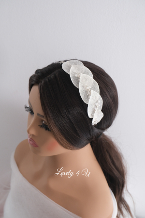accesorii de lux mireasa, coronita cu perle, coronita de lux, coronita inalta mireasa, coronita mireasa, coronita stil grecesc, diadema mireasa, nunta, nunta 2023, tiara, TIARA MIREASA, coronita asimetrica [9]