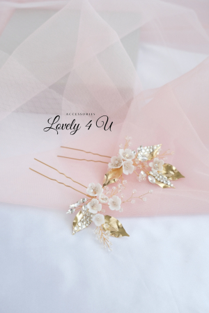 ALIA -  Set agrafe aurii cu cristale Swarovski [1]