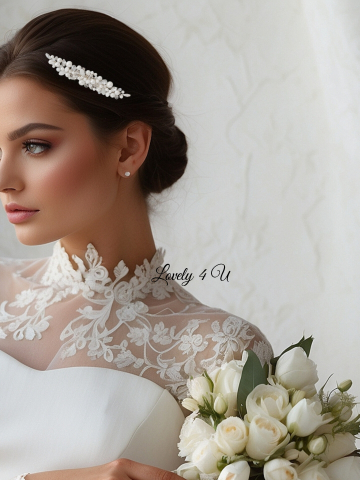 accesorii de lux mireasa,  agrafă cu perle, agrafa de lux, diadema mireasa, nunta, nunta 2024, diadema mireasa, pieptan mic mireasa, mireasa 2024, Accesoriu mic mireasa, accesoriu mic lateral, ornament păr decorativ, bijuterii mireasa handmade