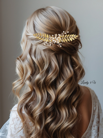 accesorii lovely 4 u , accesoriu auriu de par, accesoriu cu frunze, accesoriu romantic de par, coafura mireasa, diadema mireasa, idei coafura mireasa, pieptene de par mireasa, Diadema mireasa, Tiara mireasa, Bijuterii 2024, accesoriu stil grecesc, accesoriu frunze aurii, bijuterii frunze, diadema cu frunze,  accesoriu mireasa cu perle, diadema coc mireasa, accesoriu pentru coafuri cu bucle [11]