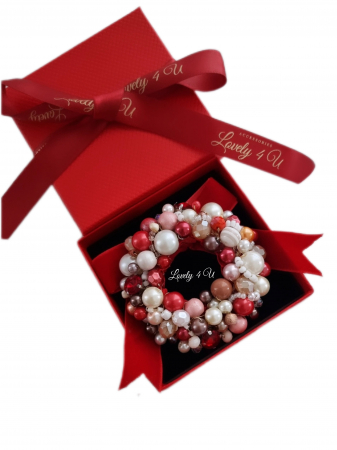 IDEI CADOURI DE CRACIUN - SET ACCESORII , BIJUTERII, BROSE PENTRU CRACIUN - brosa ELEGANTA  CU PERLE, BROSE REALIZATE MANUAL, ACCESORII ROMANIA, BIJUTERII ROMANIA, BIJUTERII HANDMADE, BROSA CU PERLE , BROSA MARE , CADOU SPECIAL